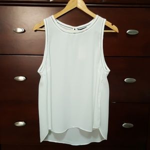 J Crew Drap Top with Ladder Trim